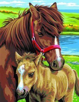 Набір для творчості Sequin Art PAINTING BY NUMBERS JUNIOR-PAIRS Horses (SA0215) SA0215 фото