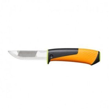 Нож для тяжелых работ с точилом Fiskars 1023619 99-00018522 фото