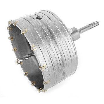 Комплект: Свердло корончасте по бетону 120 мм + Перехідник SDS-plus 100 мм INTERTOOL SD-7120 SD-7120 фото