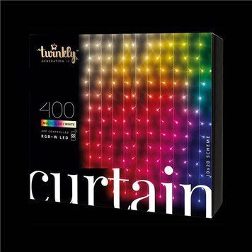Smart LED Гірлянда Twinkly Wall RGBW 400, Gen II, IP44, 1.00м*2.1м, кабель прозорий TWW400SPP-TEU фото