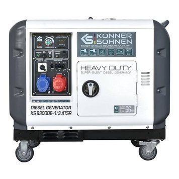 Генератор дизельный Konner&Sohnen KS 9300DE-1/3 ATSR,230/400В,6.5/6.0кВт,7.5/7.0кВт,1/3Фазы, АВР(ATS), электростартер, 168кг KS9300DE-1/3ATSR фото
