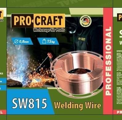 Сварочная проволока Procraft SW815 0.8 мм 15 кг PC-900815 фото