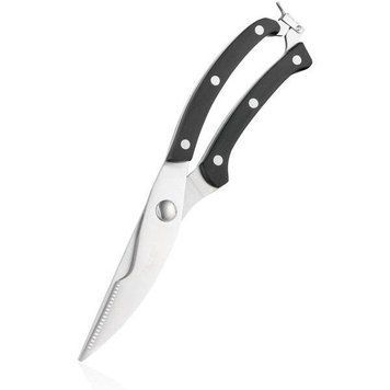 Ножиці кухонні для птиці Ardesto Black Mars 25,5 см, чорний, нерж. сталь, пластик (AR2125PB) AR2125PB фото