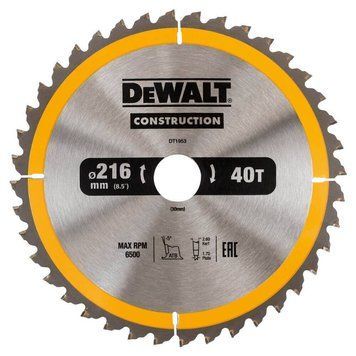 Диск пильный СONSTRUCTION DeWALT DT1953 DT1953 фото