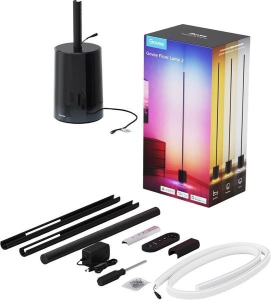 Торшер розумний Govee H607C Floor Lamp 2, 1725Lm, RGBICWW, WI-FI/Bluetooth, чорний (H607C311) H607C311 фото