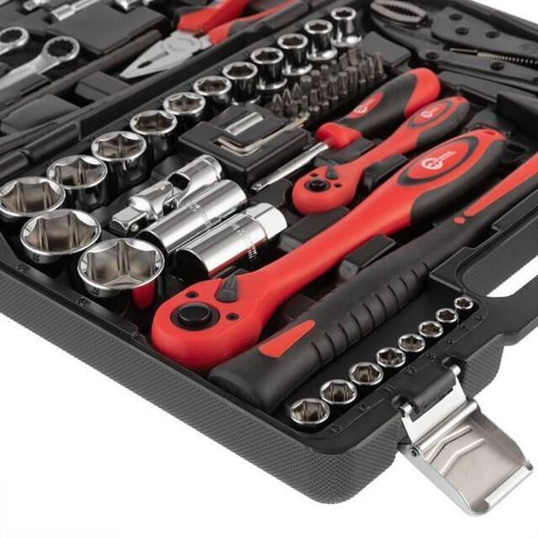 Набор инструментов профессиональный 1/2" & 1/4" 72 ед. INTERTOOL ET-6073 ET-6073 фото
