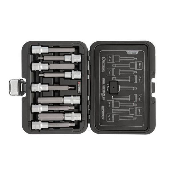 Набор бит HEX 1/2&rdquo; 4-17, 100мм, S2, STORM INTERTOOL ET-8406 ET-8406 фото