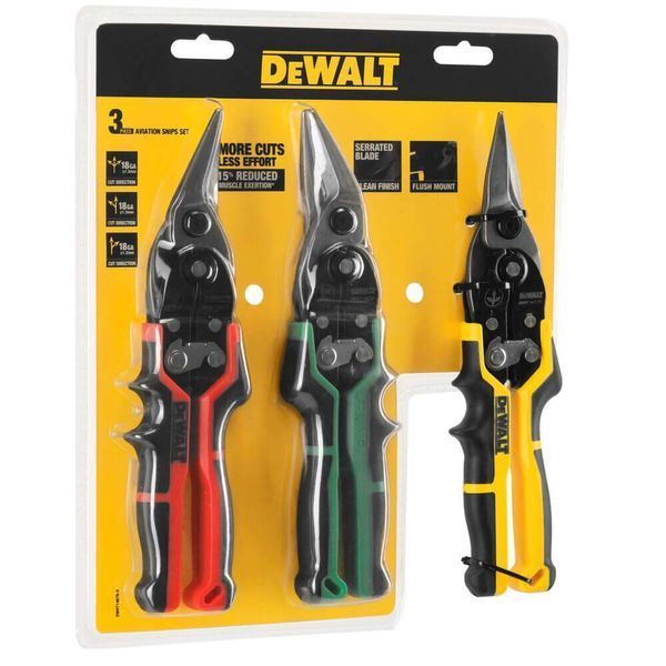 Набор ножниц из металла ERGO Aviation DeWALT DWHT14676-0 DWHT14676-0 фото