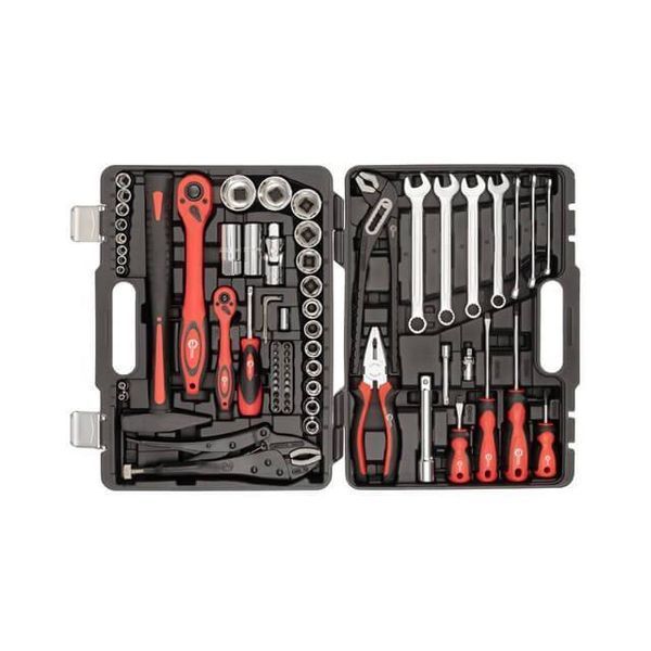 Набор инструментов профессиональный 1/2" & 1/4" 72 ед. INTERTOOL ET-6073 ET-6073 фото