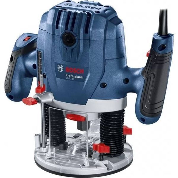 Фрезер Bosch GOF 130, 1300Вт, 11000-28000 об/хв, цанга 6 та 8мм, 3.5кг 0.601.6B7.000 фото