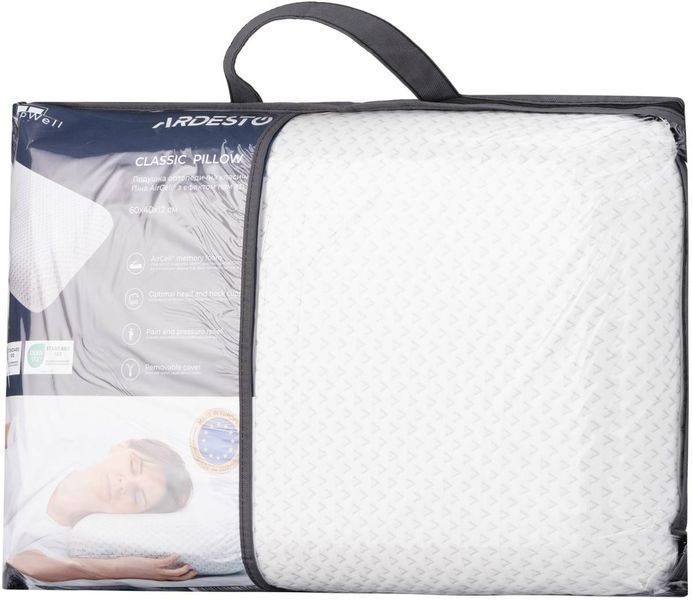 Ортопедическая подушка Ardesto Sleepwell, 60х40х12см, белый (ART6040CLP) ART6040CLP фото