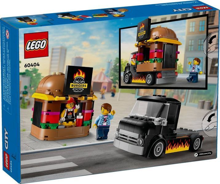 Конструктор LEGO City Грузовик с гамбургерами 194 деталей (60404) 60404 фото