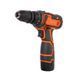 Шурупокрут-дриль акумуляторний Tekhmann TCD-12/2 BS Kit 12В 1х2А&middot;год 30Нм 0-400&middot;1400об&middot;хв 1кг кейс з приляддям 850979 фото 2