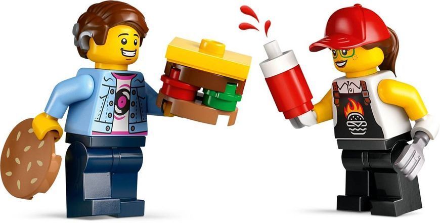 Конструктор LEGO City Грузовик с гамбургерами 194 деталей (60404) 60404 фото