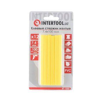 Комплект стрижнів клейових жовтих 7,4 мм * 100 мм, 12 шт. INTERTOOL RT-1050 RT-1050 фото