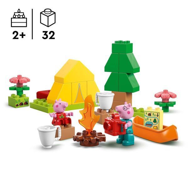 Конструктор LEGO DUPLO Peppa Pig Туристичний похід 32 деталі (10452) 10452- фото