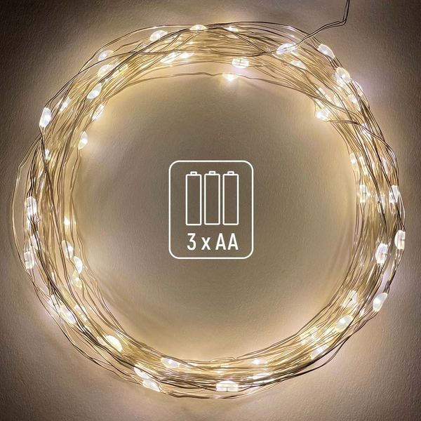 Светодиодная гирлянда ColorWay (CW-G-50L5NB) 50LED, 5м, 8 функций, теплый цвет 3AA CW-G-50L5NB фото