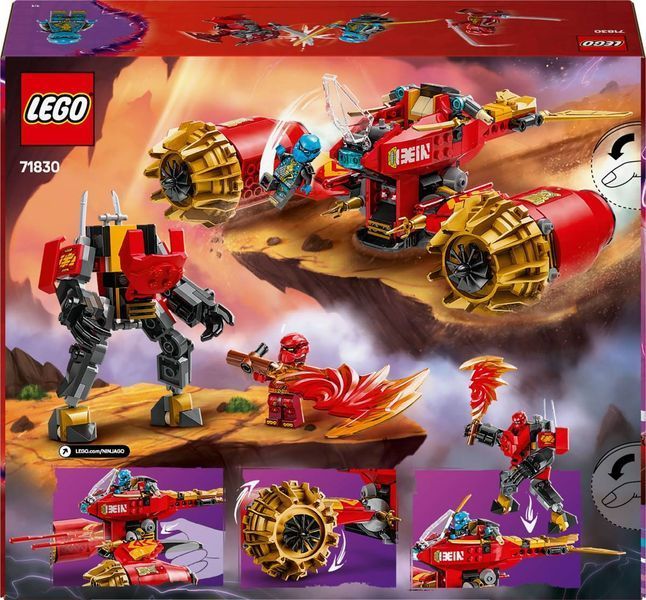 Конструктор LEGO Ninjago Штормовий робот-вершник Кая (71830) 71830 фото