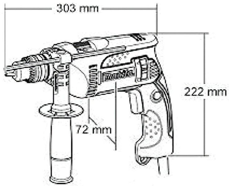 Дриль ударна Makita HP1640 HP1640 фото