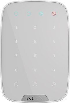 Бездротова сенсорна клавіатура Ajax KeyPad EU біла 5652 фото