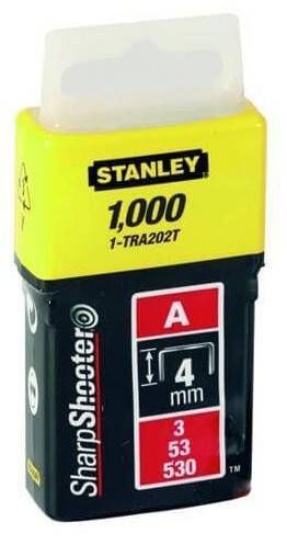 Скоби Stanley A 4 мм 1000 шт. (1-TRA202T) 1-TRA202T фото