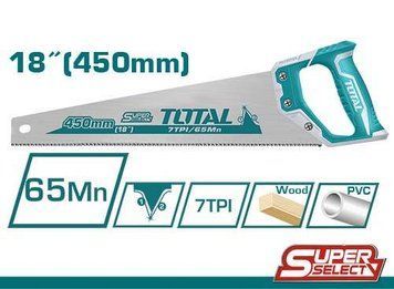 Ножівка TOTAL THT55450 7 зубів на дюйм, довжина 450мм. THT55450 фото