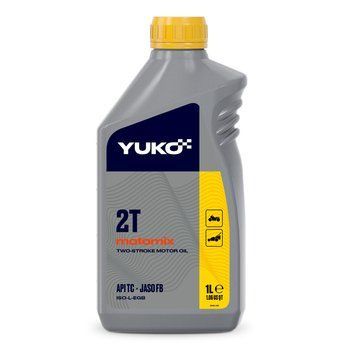 Олія YUKO MOTORMIX 2T для двотактних бензинових двигунів (генератори 2Т, мотокоси, бензопили), каністра 1л, PEТ 2971 фото