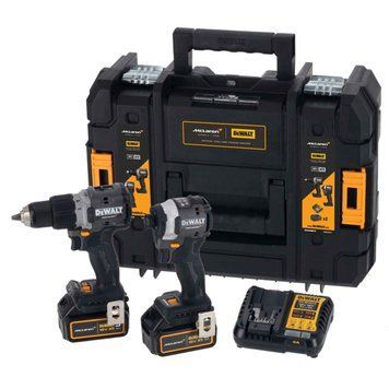 Набір із двох акумуляторних інструментів DeWalt безщіткових McLaren F1 TEAM LIMITED EDITION 18В XR дриль-шурупокрут DCD85 шурупокрут акумуляторний DCF85 акб 2х5А&middot;год ЗП кейс 6.5кг DCK200MP2T фото