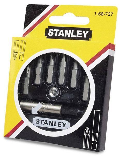 Stanley Біти в наборі 7 од. (S -5.0мм, 6.5мм - Ph 0, 1, 2 - Pz 1, 2 + тримач) (блістер) 1-68-737 фото