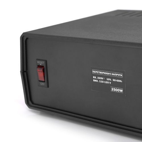 Перетворювач напруги понижуючий MERLION PN-2500, Input 220 V / Output 110V, 2500W, трансформаторний PN-2500 фото