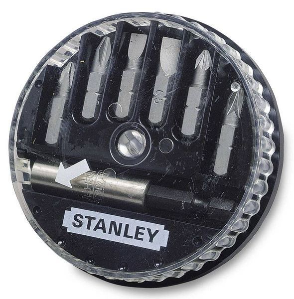 Stanley Біти в наборі 7 од. (S -5.0мм, 6.5мм - Ph 0, 1, 2 - Pz 1, 2 + тримач) (блістер) 1-68-737 фото
