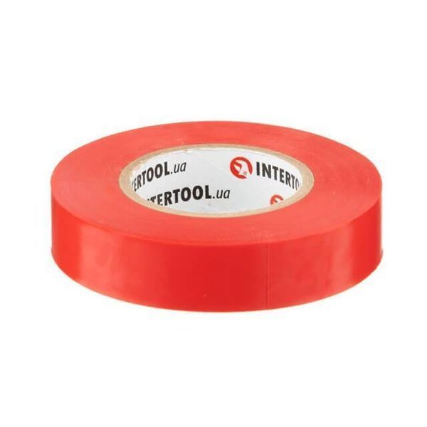 Лента изоляционная 0.15мм*17мм*20м красная INTERTOOL IT-0050 IT-0050 фото
