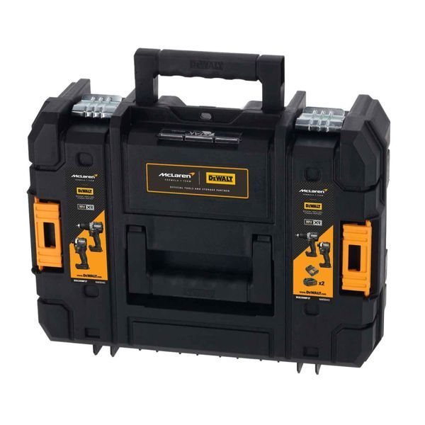 Набір із двох акумуляторних інструментів DeWalt безщіткових McLaren F1 TEAM LIMITED EDITION 18В XR дриль-шурупокрут DCD85 шурупокрут акумуляторний DCF85 акб 2х5А&middot;год ЗП кейс 6.5кг DCK200MP2T фото