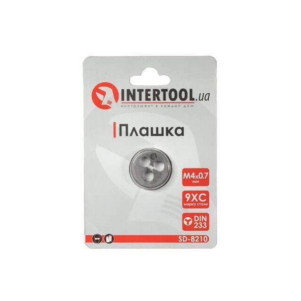 Плашка M 4x0,7 мм INTERTOOL SD-8210 SD-8210 фото