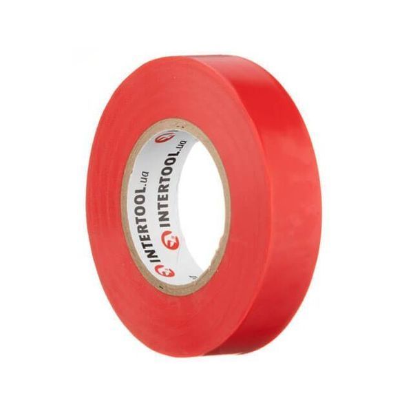 Лента изоляционная 0.15мм*17мм*20м красная INTERTOOL IT-0050 IT-0050 фото