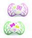 Пустышка симметричная Nuvita Air 0м+ 2шт. для девочки (NV7061Girl) NV7061Girl фото 1