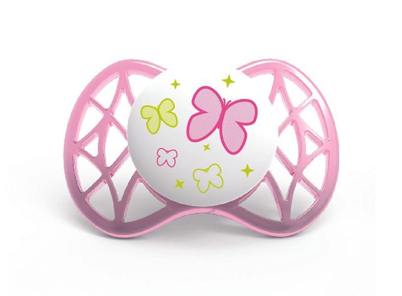 Пустышка симметричная Nuvita Air 0м+ 2шт. для девочки (NV7061Girl) NV7061Girl фото