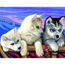 Набір для творчості Sequin Art PAINTING BY NUMBERS SENIOR Huskies (SA1036) SA1036 фото