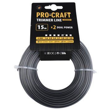 Волосінь з жилою круг Procraft 3мм 15м(PC-КР_Ж-3_15) PC-КР_Ж-3_15 фото