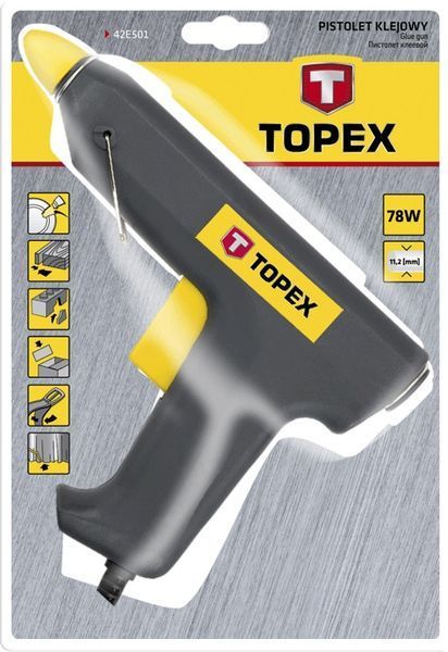 Topex 42E501 Пiстолет клейовий, 11 мм, 78Вт 42E501 фото