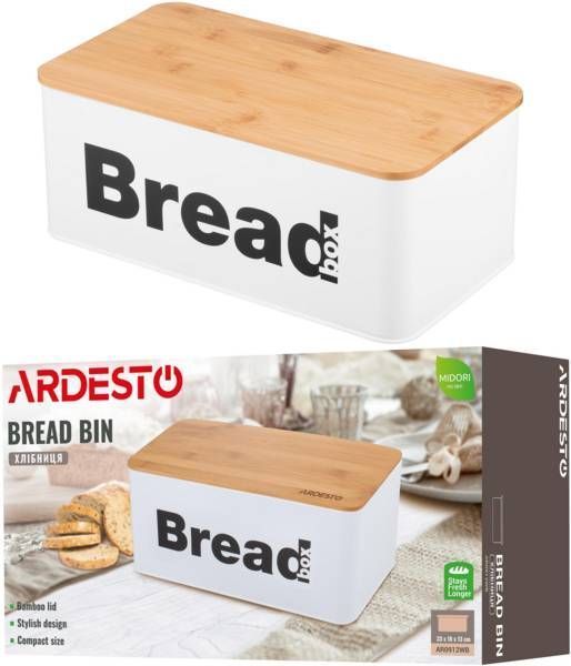 Хлебница Ardesto Midori 33х18х13см (AR0912WB) AR0912WB фото