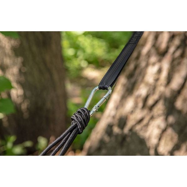 Гамак Neo Tools, матеріал нейлон 210T, до 200 кг, 330x140см, шнури, сумка для переноска, зелений 63-124 фото