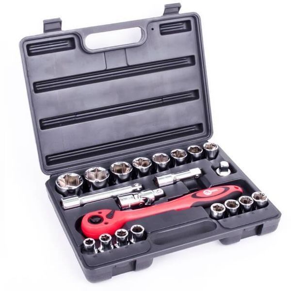 Набор инструментов профессиональный, 1/2", 21 ед. CrV INTERTOOL ET-6021 ET-6021 фото