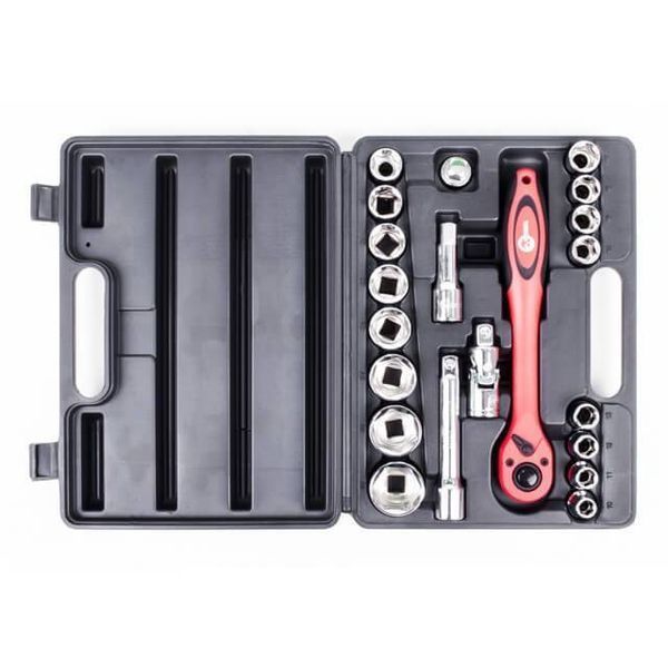 Набор инструментов профессиональный, 1/2", 21 ед. CrV INTERTOOL ET-6021 ET-6021 фото