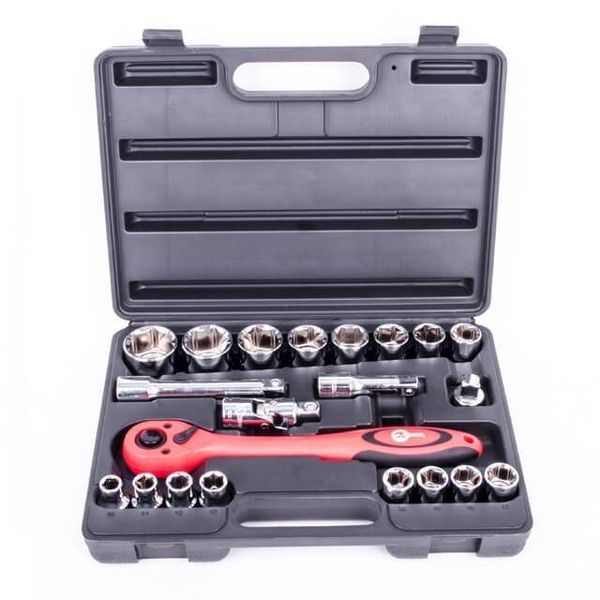 Набор инструментов профессиональный, 1/2", 21 ед. CrV INTERTOOL ET-6021 ET-6021 фото