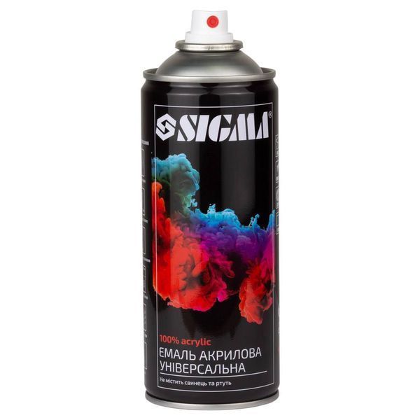 Эмаль аэрозольная акриловая 400мл RAL 1028 желтый глянец SIGMA (2737011) SG-2737011 фото