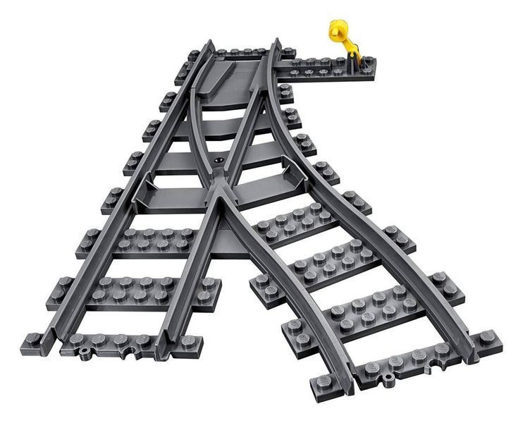 Конструктор LEGO City Залізничні стрілки 8 деталей 60238 фото