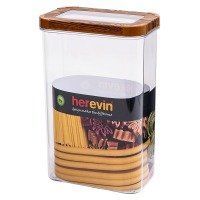 Контейнер пл. HEREVIN WOOD Transparent Lid 2.5 л (161208-003) 161208-003 фото