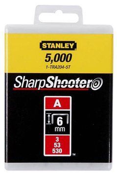 Скоби Stanley A 6 мм 1000 шт. (1-TRA204T) 1-TRA204T фото