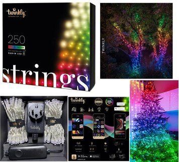Гірлянда Smart LED Twinkly Strings RGBW 250, Gen II, IP44, 20м, кабель прозорий TWS250SPP-TEU фото